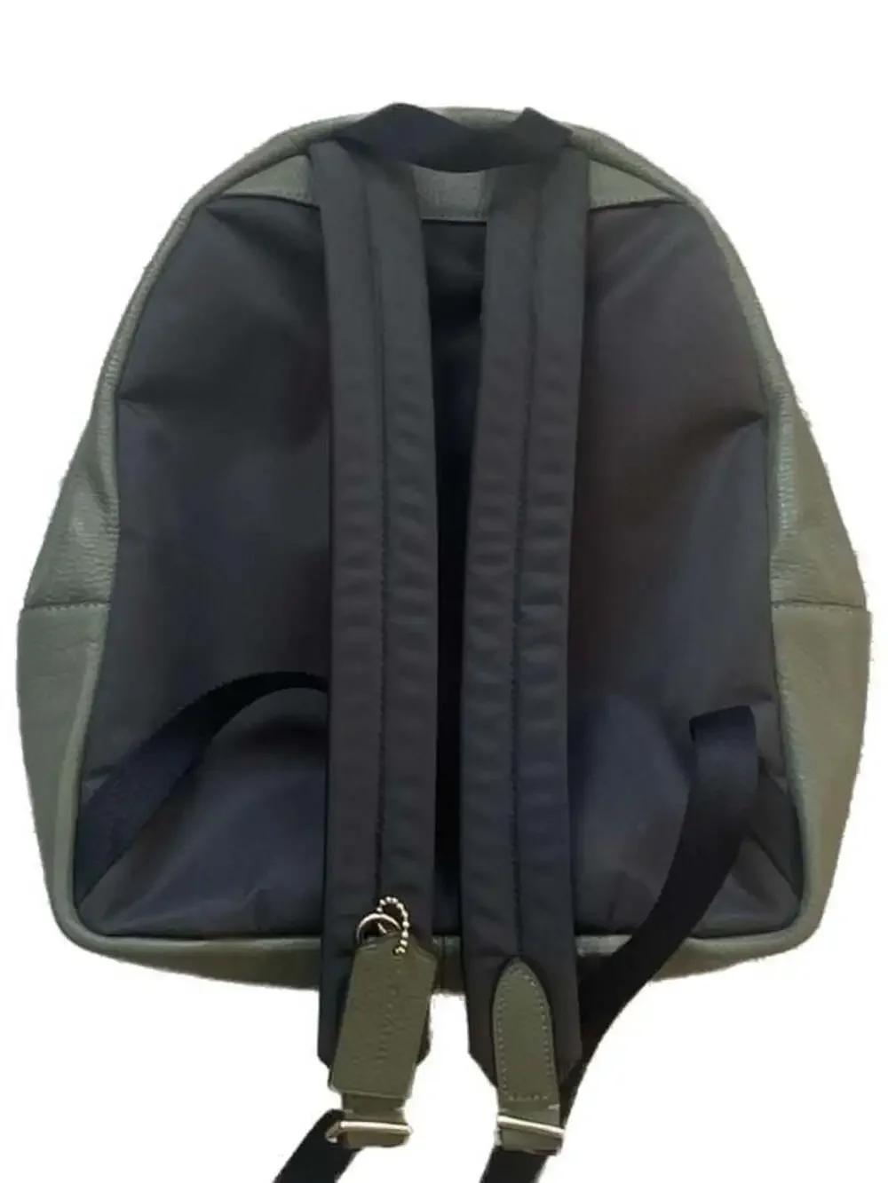 Coach Charlie Medium Backpack in Olive Green Pebbled Leather - Picture 4 of 7